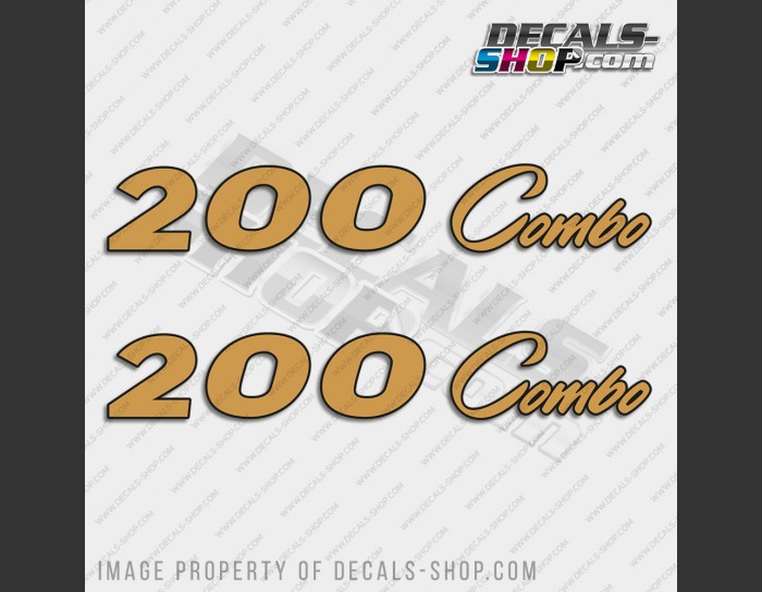 ProCraft 200 Combo New Style Boat Gold Decal Set of 2 x 11.5"